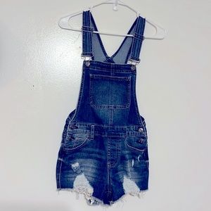 Nice junior girls denim short-alls. 3/5